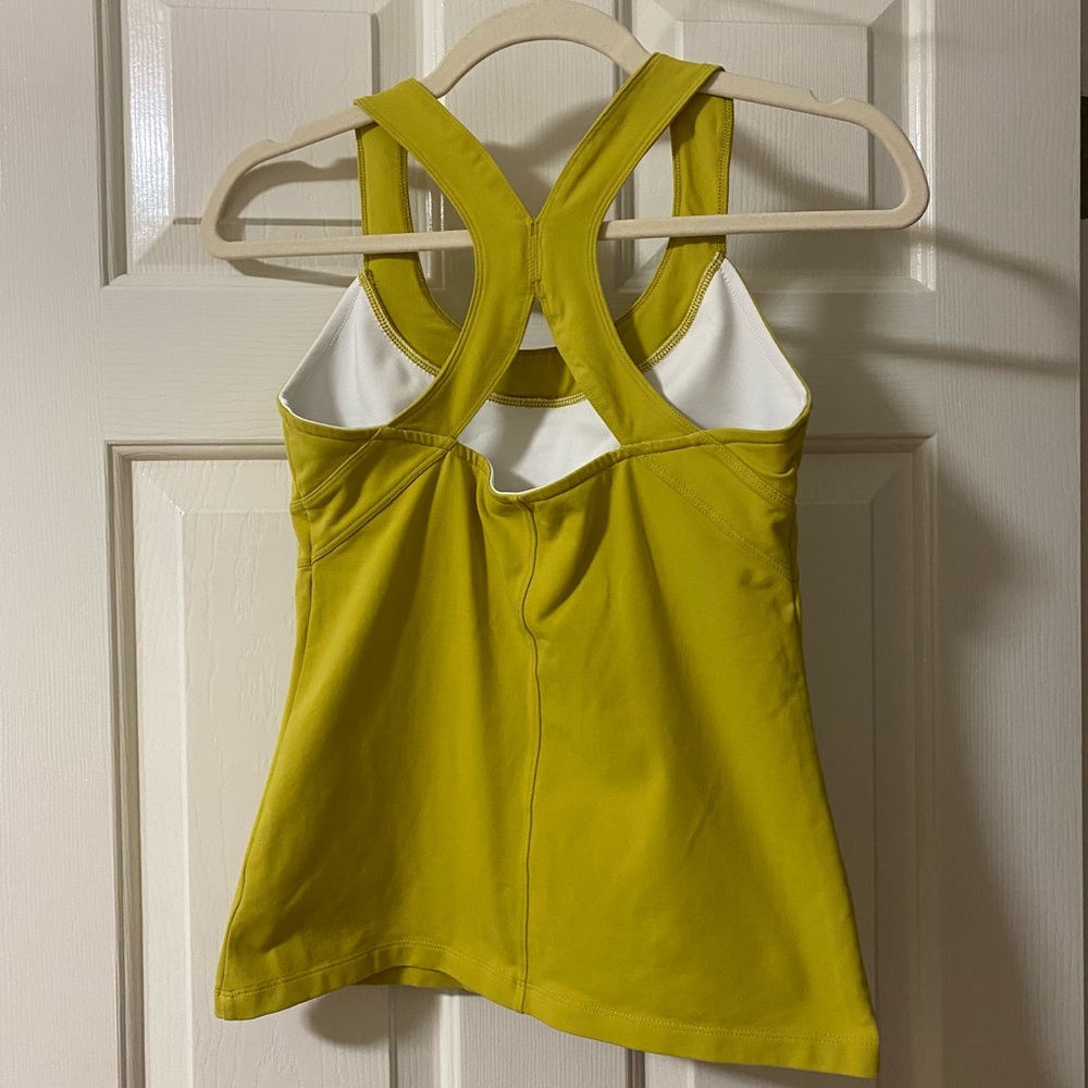 Athleta Gold Racer Back Tank - Picture 2 of 3